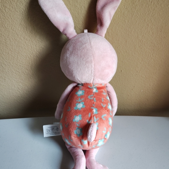 Bunnies By The Bay 14" Pink Rabbit Plush Doll Orange Dress- Baby Cuddle Toy - Picture 7 of 7